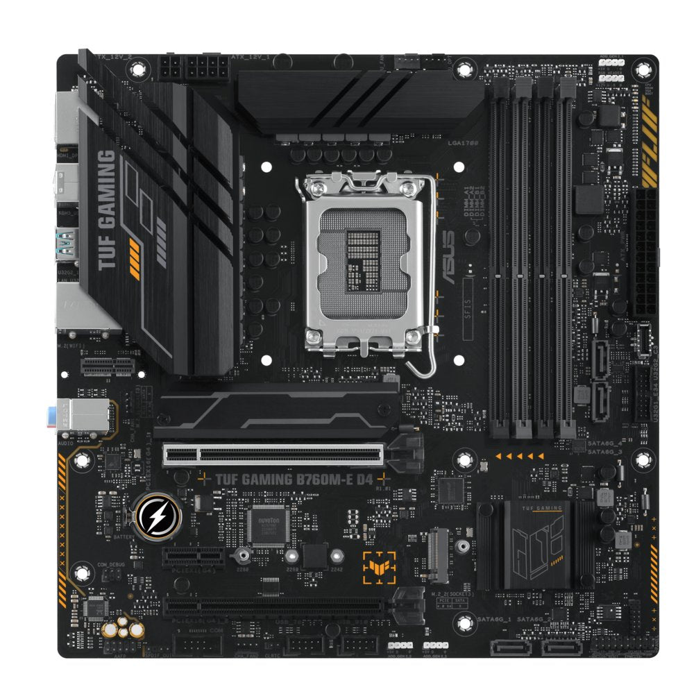 ASUS TUF GAMING B760M-E D4 | Socket LGA 1700 | Intel B760 | 4xDDR4 | Micro-ATX | Moederbord - Matmuis - Matmuis
